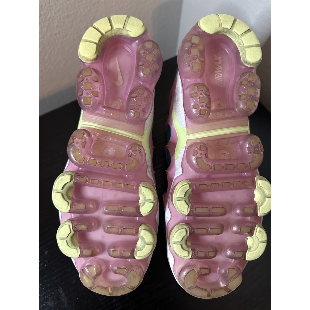 Nike Air VaporMax Plus Womens Blue Pink Athletic Running Shoes Sneakers Size 8 - Picture 7 of 9